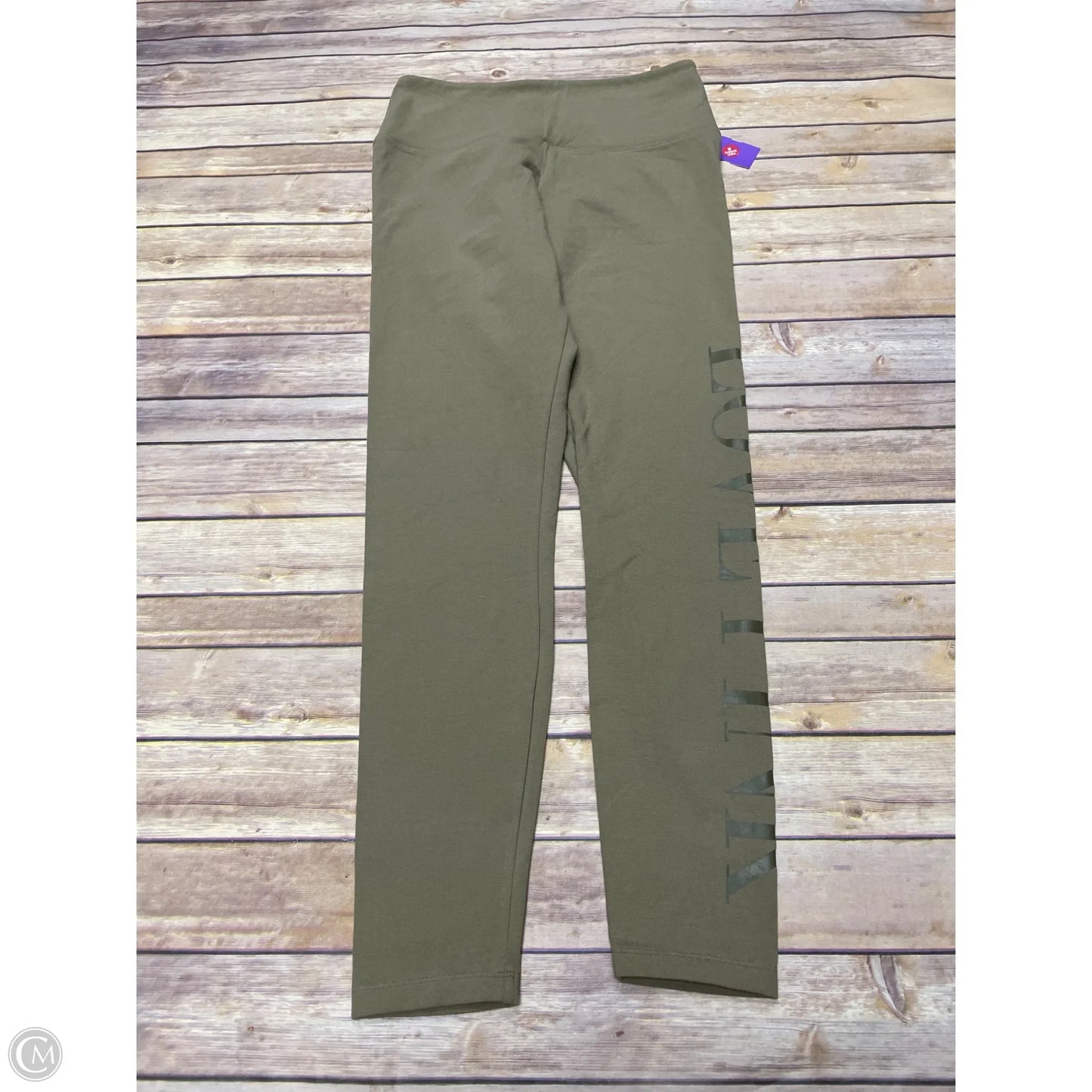 Athletic Leggings By Pink In Green, Size: L