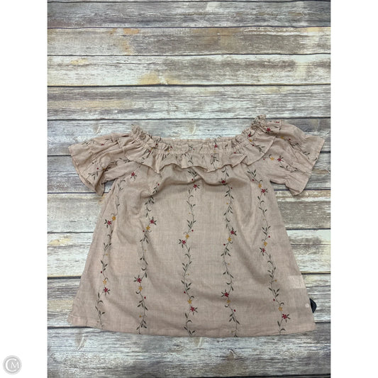 Top Short Sleeve By Cozy In Floral Print, Size: L