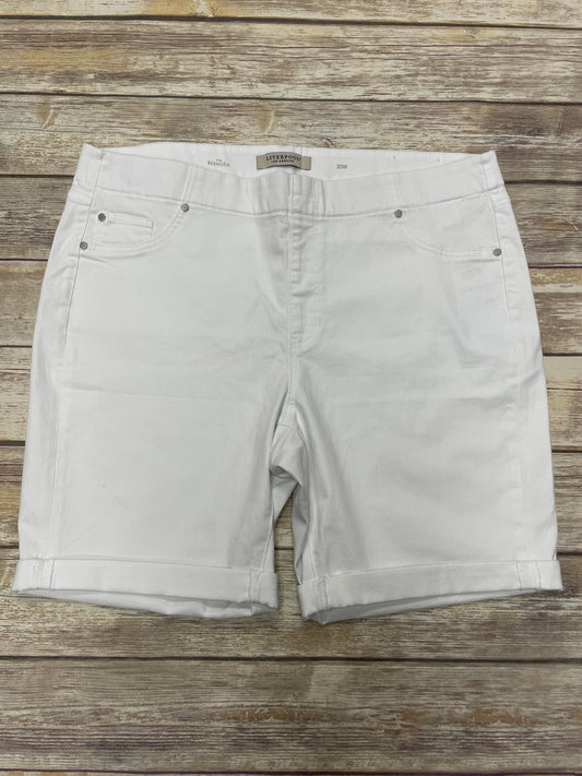 Shorts By Liverpool In White, Size: 20w