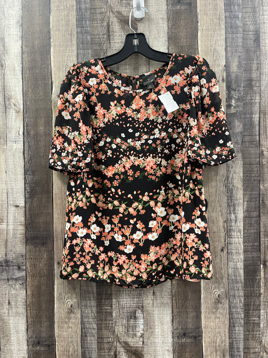 Blouse Short Sleeve By Worthington In Floral Print, Size: M