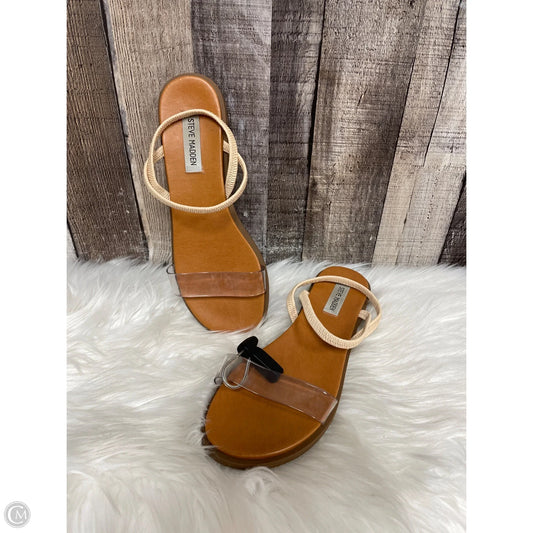 Sandals Flats By Steve Madden In Clear, Size: 8.5