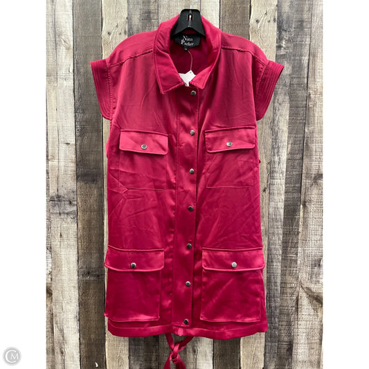 Top Sleeveless By Cmb In Red, Size: 2x
