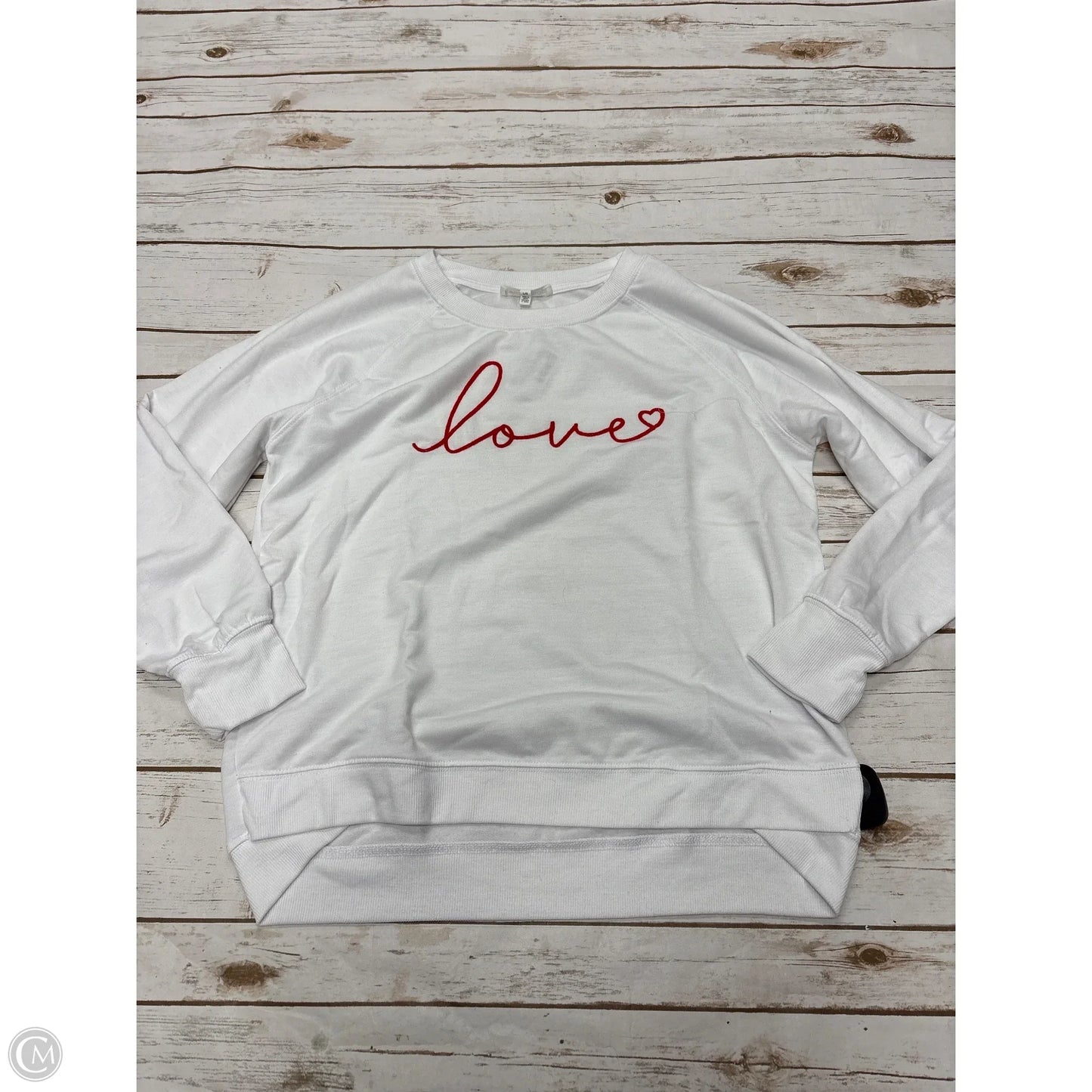 Sweatshirt Crewneck By Workshop In White, Size: L