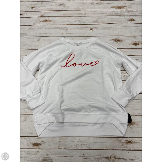 Sweatshirt Crewneck By Workshop In White, Size: L