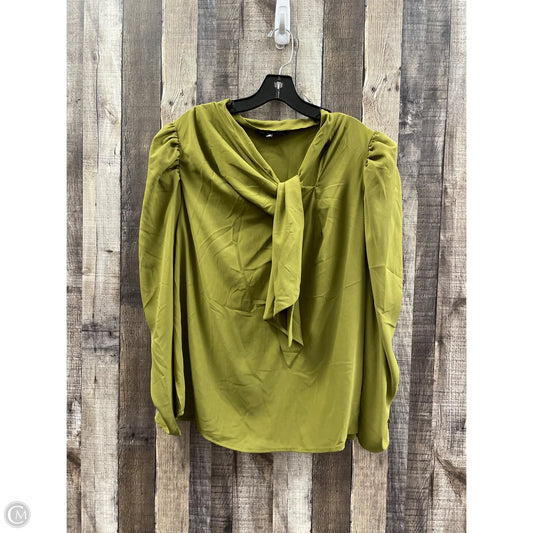 Top Long Sleeve By Eloquii In Green, Size: 1x