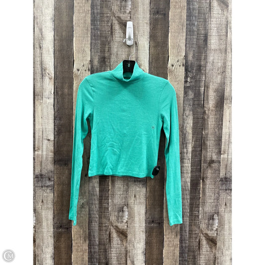Top Long Sleeve By American Eagle In Green, Size: S