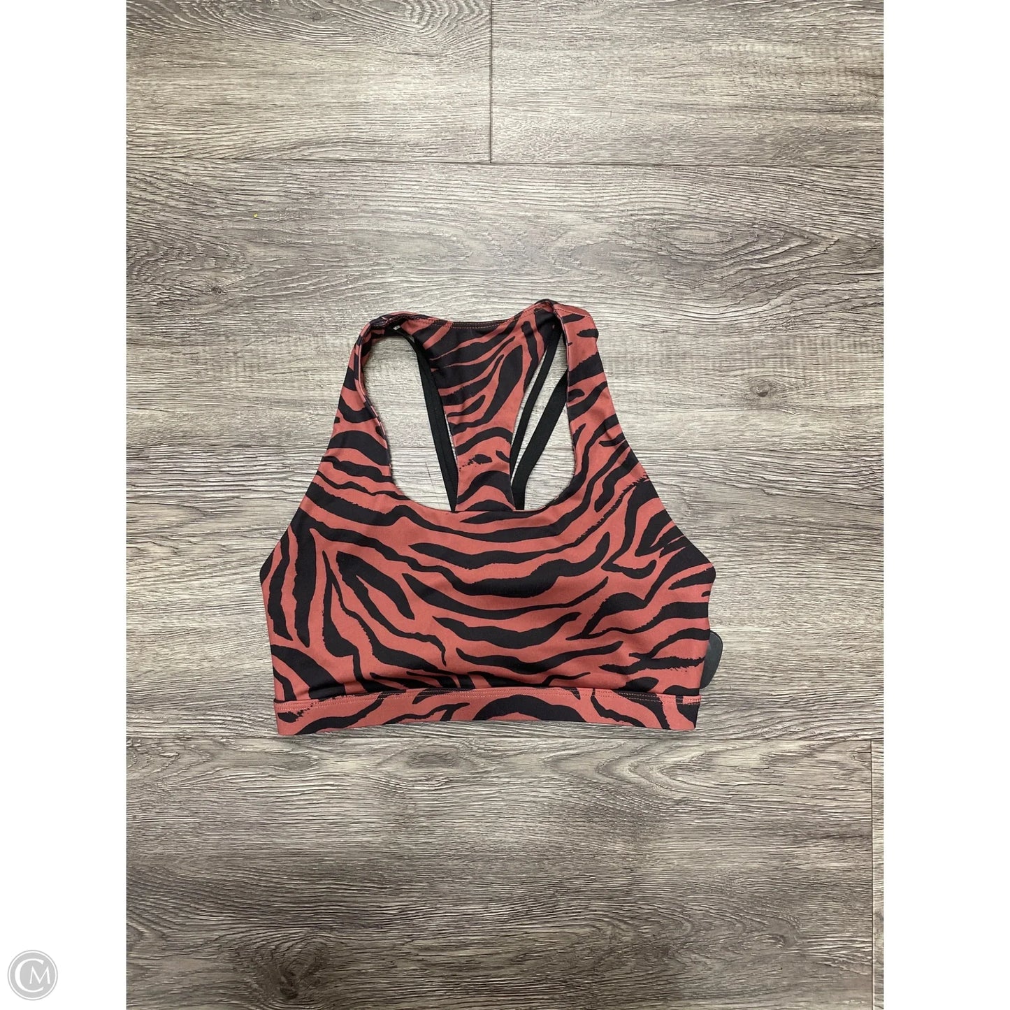 Athletic Bra By Fabletics In Zebra Print, Size: S