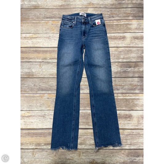 Jeans Straight By Paige In Blue Denim, Size: 0
