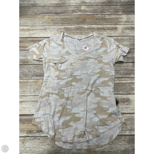 Top Short Sleeve By Z Supply In Camouflage Print, Size: Xl