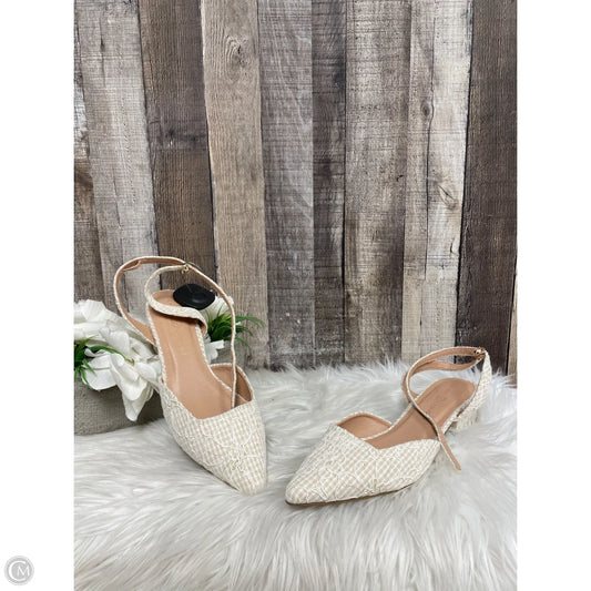 Shoes Heels Block By Chinese Laundry In Cream, Size: 8.5