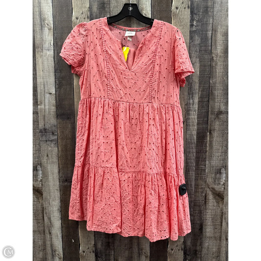 Dress Casual Short By Knox Rose In Pink, Size: M