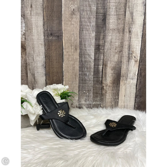Sandals Designer By Tory Burch In Black, Size: 5