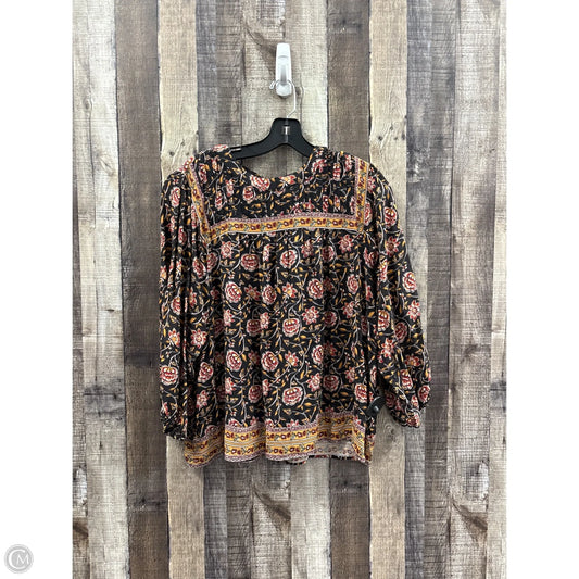 Top Long Sleeve By Knox Rose In Multi-colored, Size: Xl