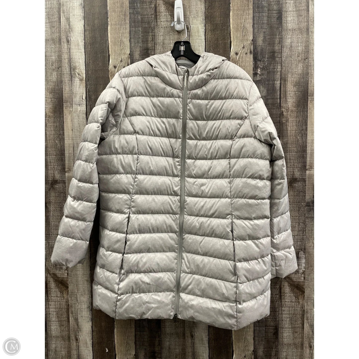 Coat Puffer & Quilted By Eddie Bauer In Grey, Size: 2x