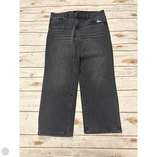 Jeans Cropped By Liverpool In Black Denim, Size: 10