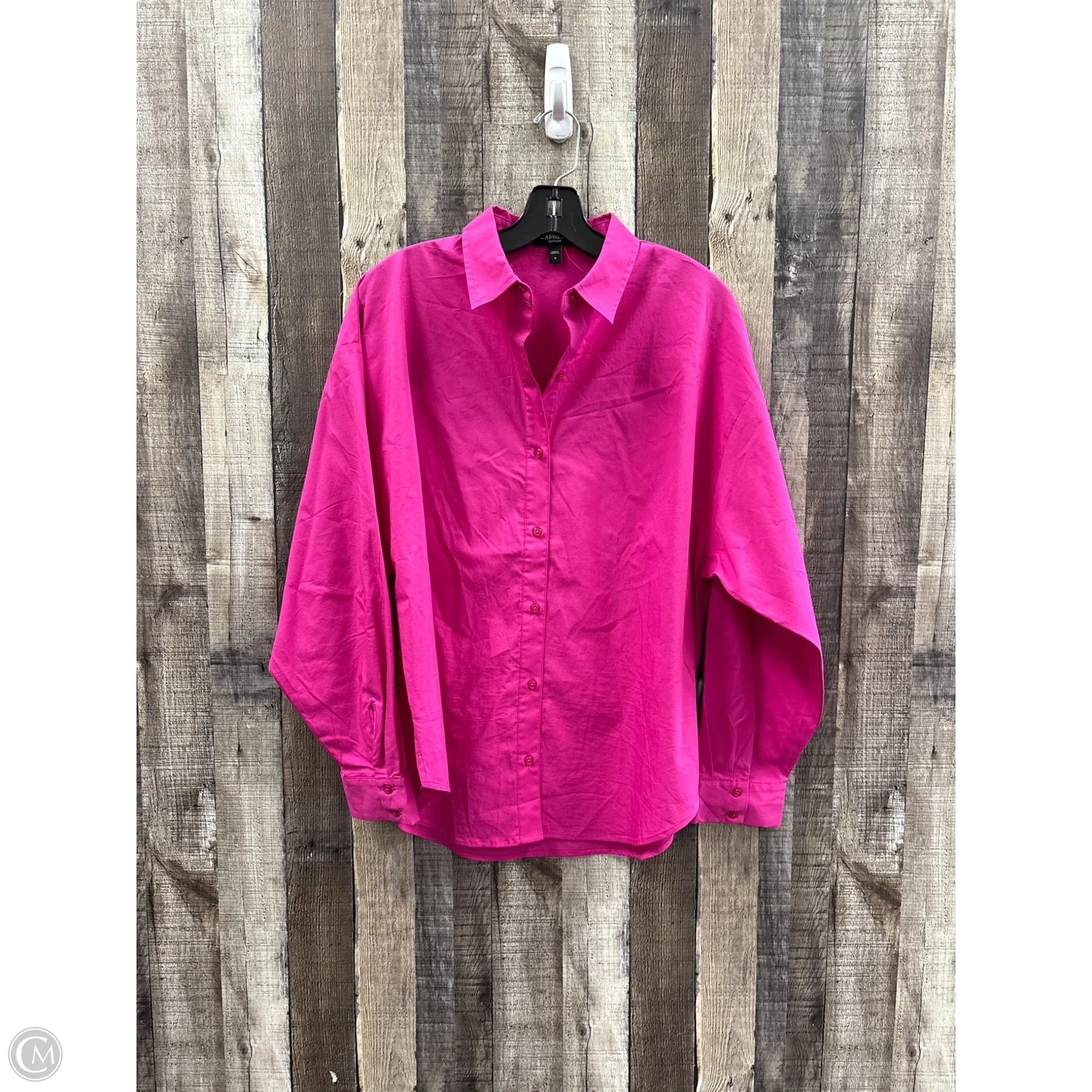 Top Long Sleeve By Express In Pink, Size: M