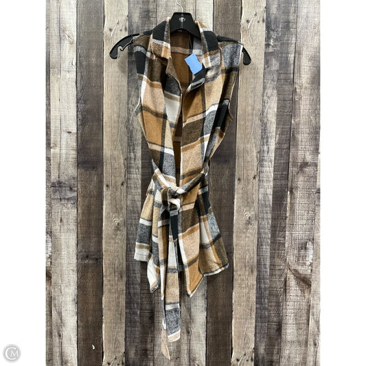 Vest Fleece By Cme In Checkered Pattern, Size: M