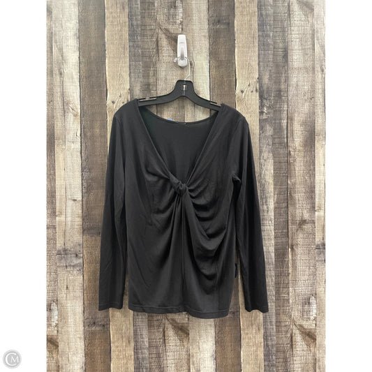 Athletic Top Long Sleeve Crewneck By Athleta In Black, Size: M