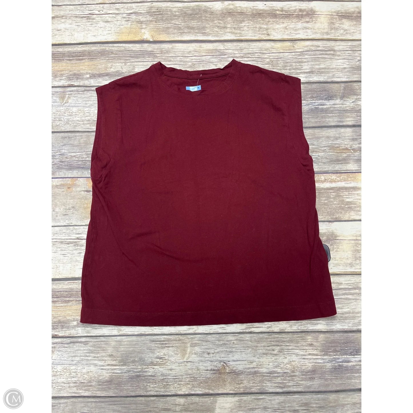 Top Sleeveless By A New Day In Red, Size: L