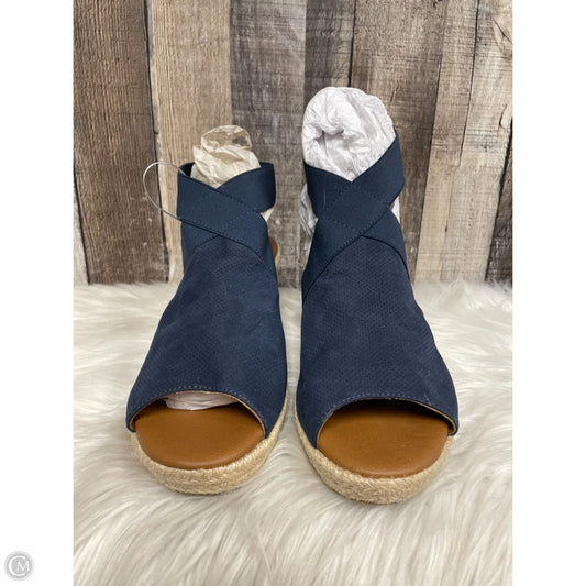 Sandals Heels Wedge By Sonoma In Blue, Size: 11