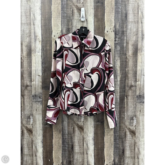 Top Long Sleeve By New York And Co In Multi-colored, Size: Xs