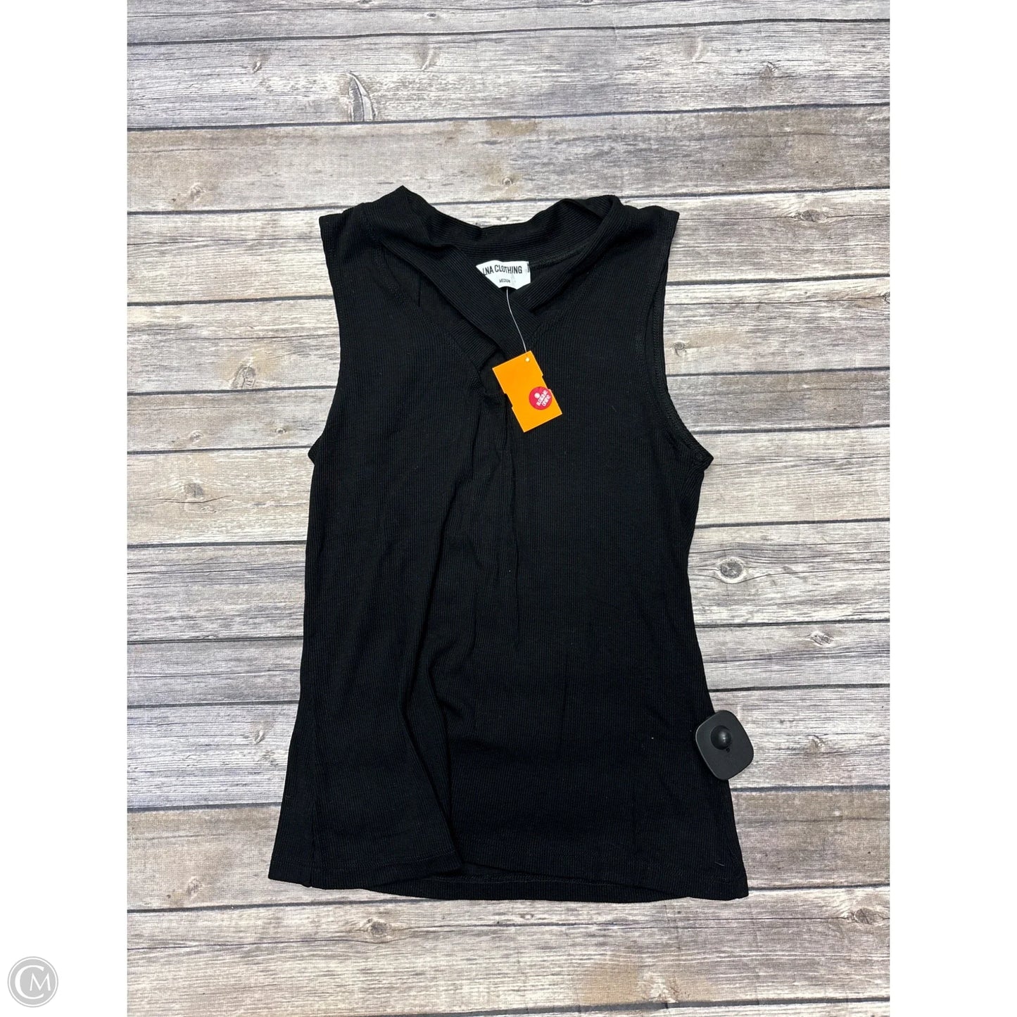 Top Sleeveless By Lna In Black, Size: M