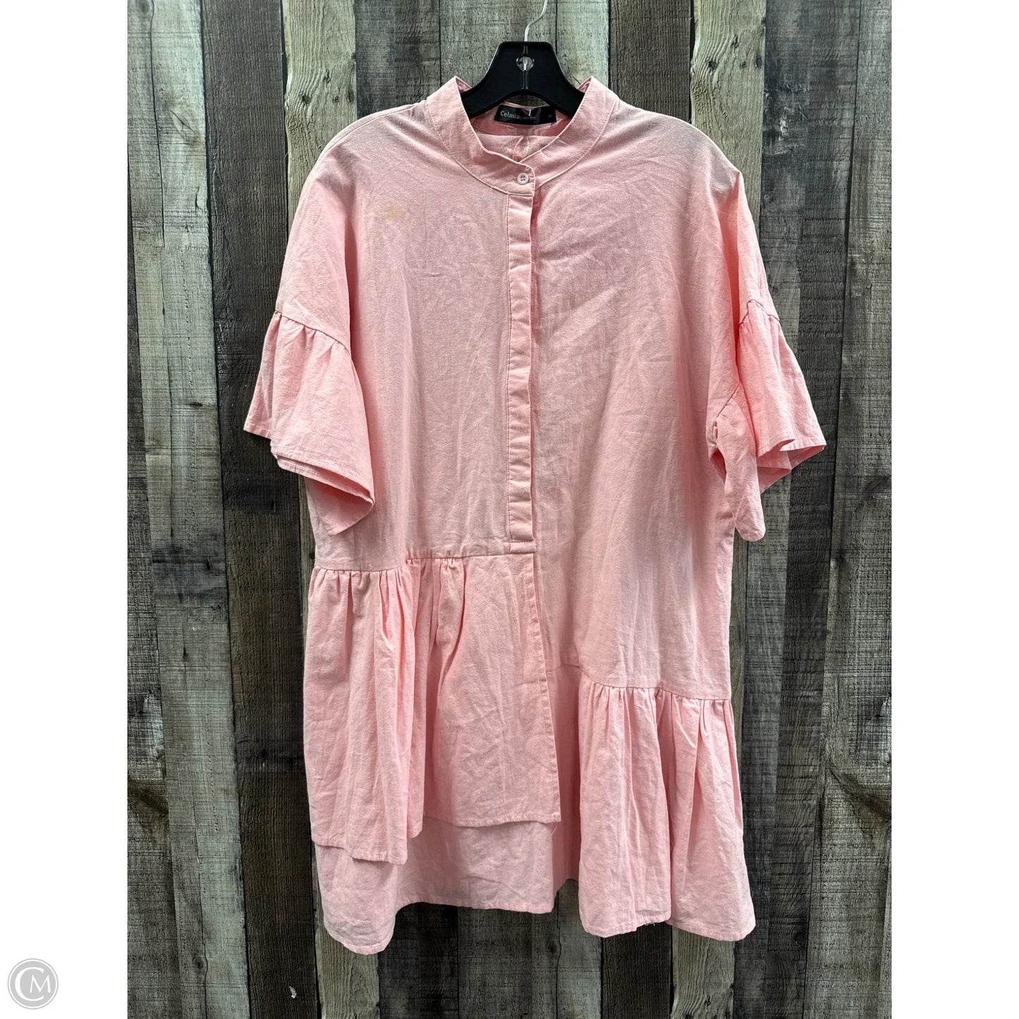 Dress Casual Short By Cme In Pink, Size: Xl