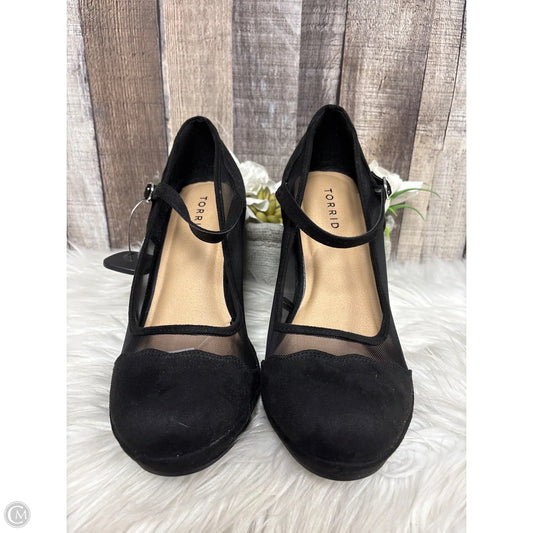 Shoes Heels Wedge By Torrid In Black, Size: 10