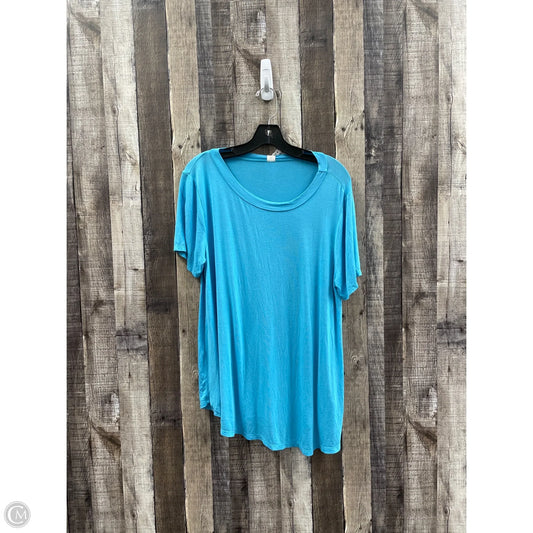 Top Short Sleeve By Mts In Blue, Size: L