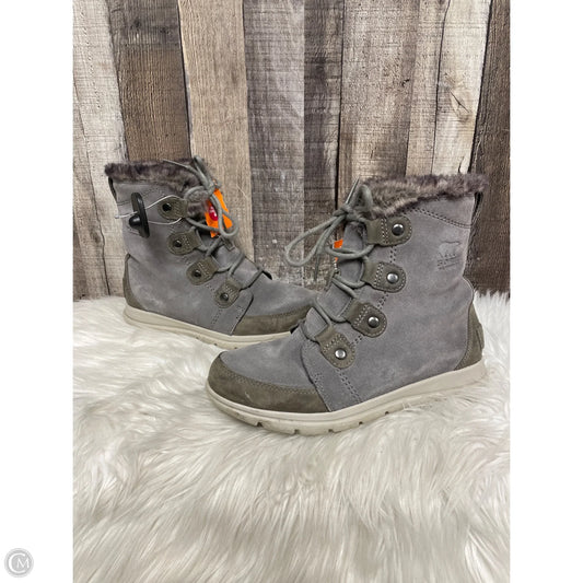 Boots Ankle Flats By Sorel In Grey, Size: 8.5