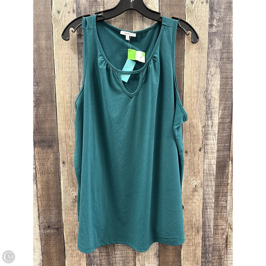 Top Sleeveless By Maurices In Green, Size: 2x