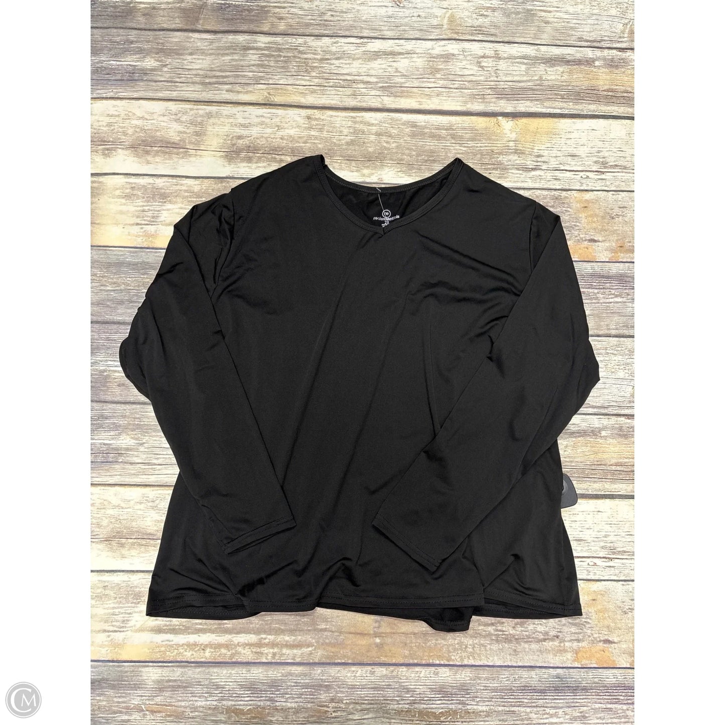 Athletic Top Long Sleeve Collar By Cme In Black, Size: 2x
