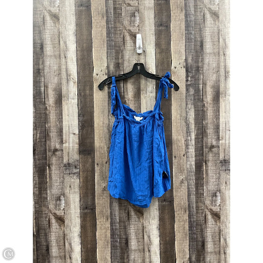 Top Sleeveless By H&m In Blue, Size: M