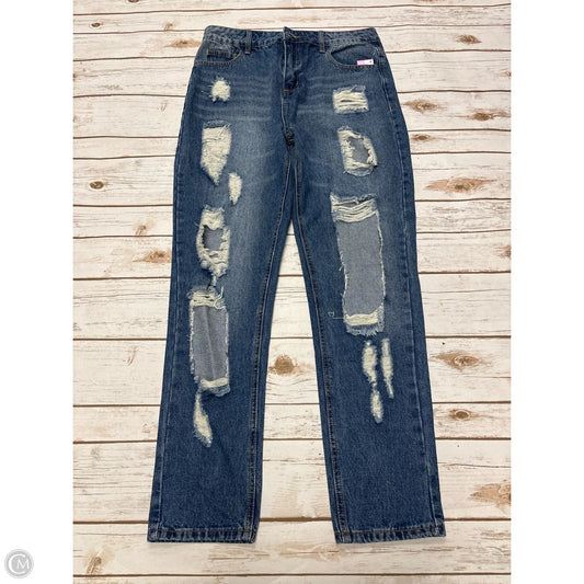 Jeans Straight By Fashion Nova In Blue Denim, Size: Xl