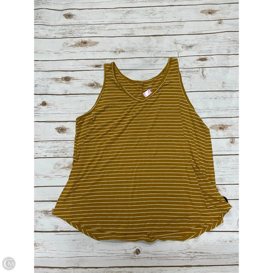 Top Sleeveless By Ana In Yellow, Size: 2x