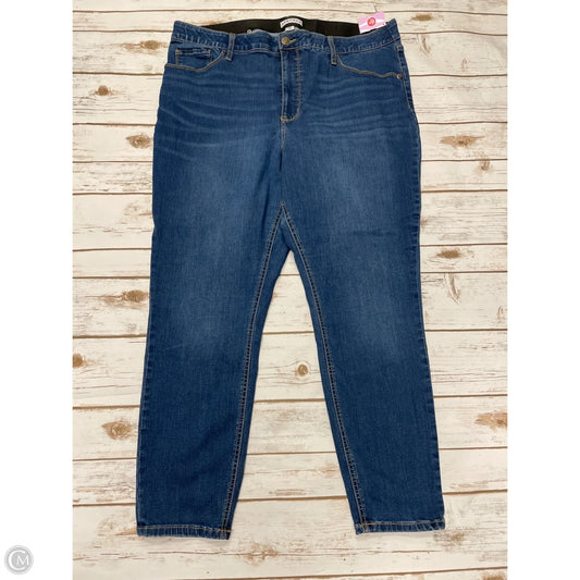 Jeans Skinny By Ava & Viv In Blue Denim, Size: 20