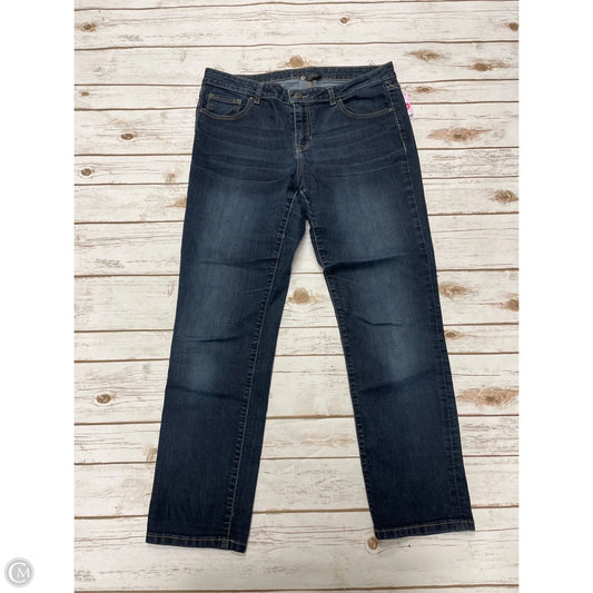 Jeans Skinny By Apt 9 In Blue Denim, Size: 12