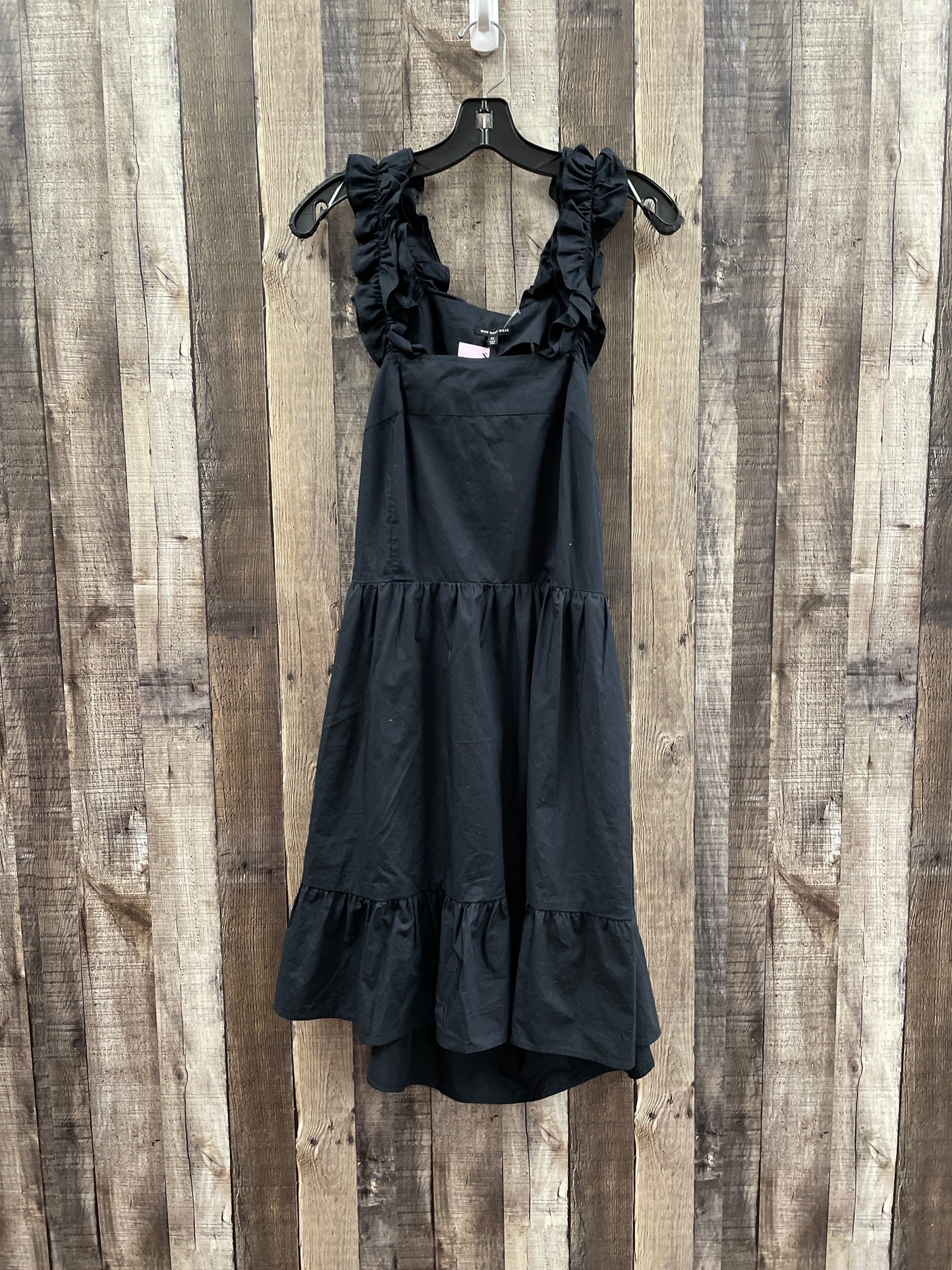 Black Dress Casual Short Who What Wear, Size Xl