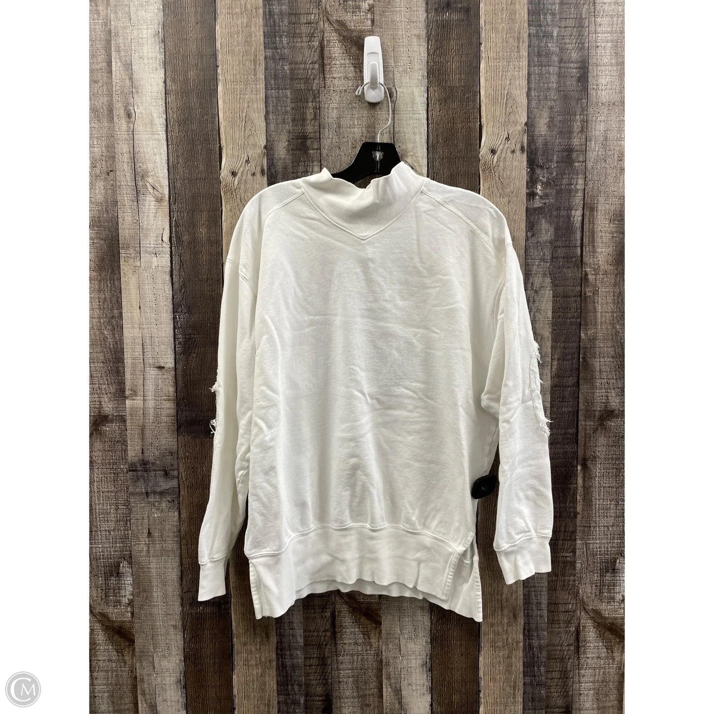 Sweatshirt Collar By Cme In White, Size: S