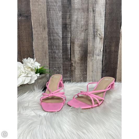 Sandals Heels Stiletto By Bp In Pink, Size: 7.5