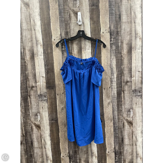 Top Short Sleeve By Shein In Blue, Size: L