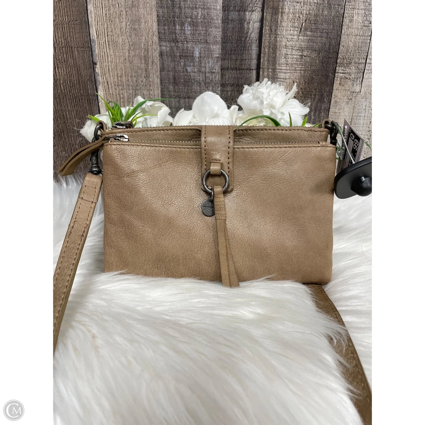 Crossbody Leather By Lucky Brand, Size: Small