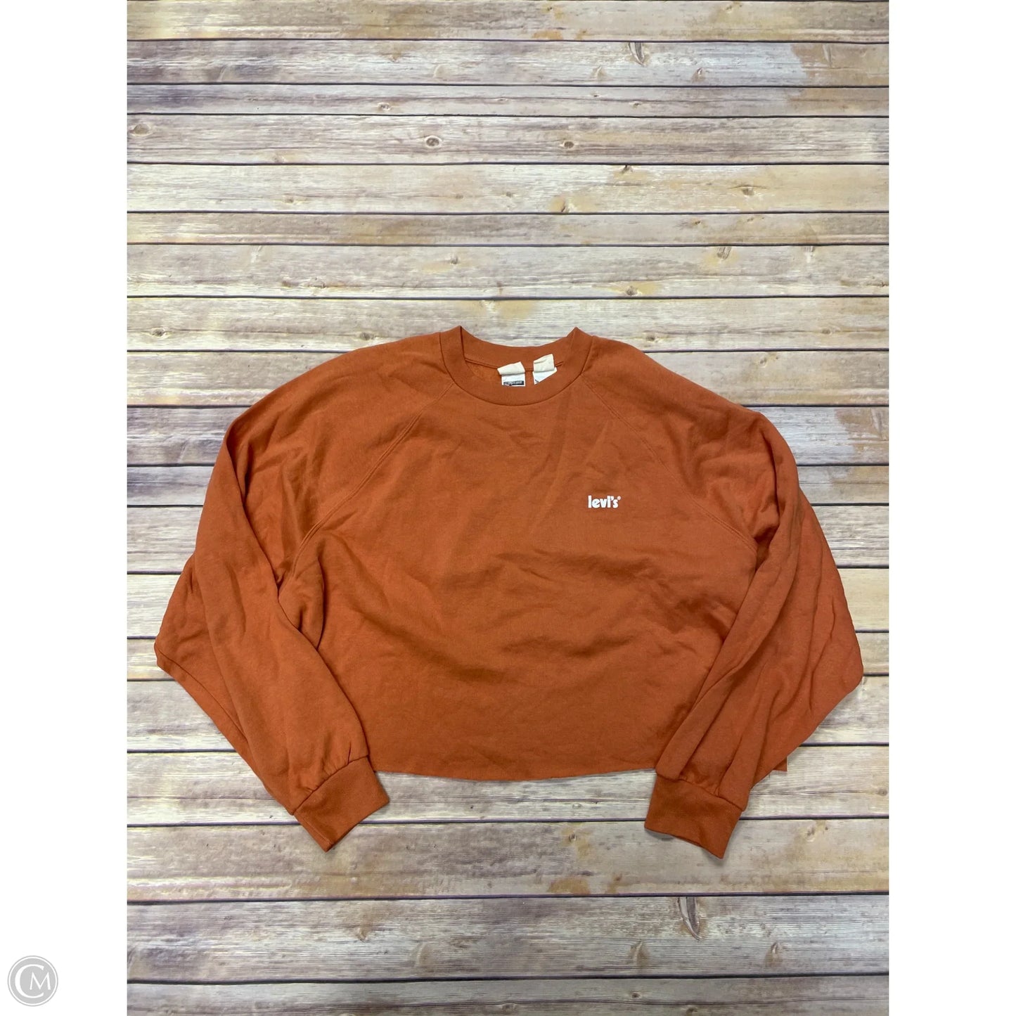 Sweatshirt Crewneck By Levis In Orange, Size: Xl