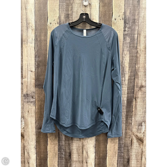 Athletic Top Long Sleeve Crewneck By Lululemon In Blue, Size: 10