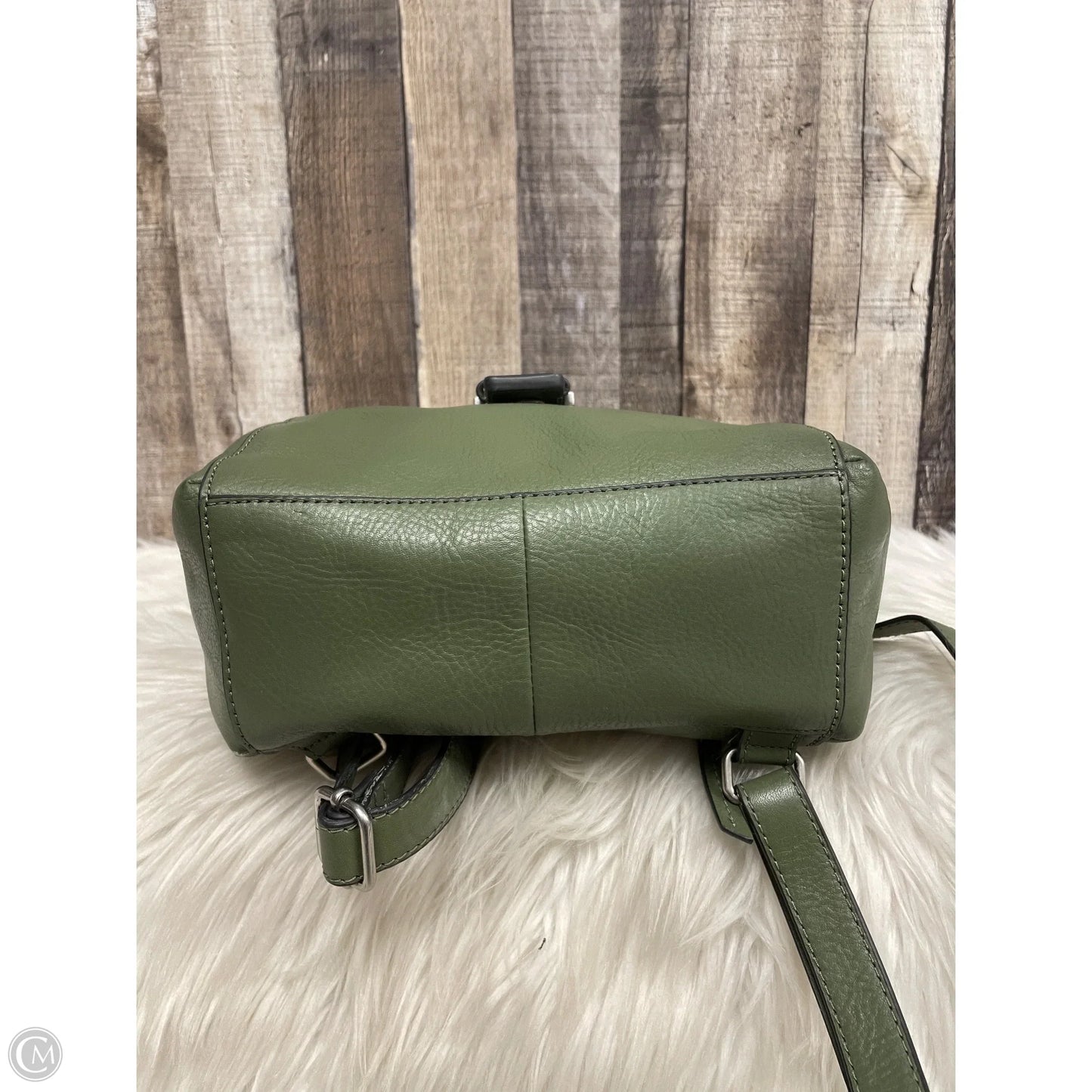 Backpack Leather By Fossil, Size: Medium