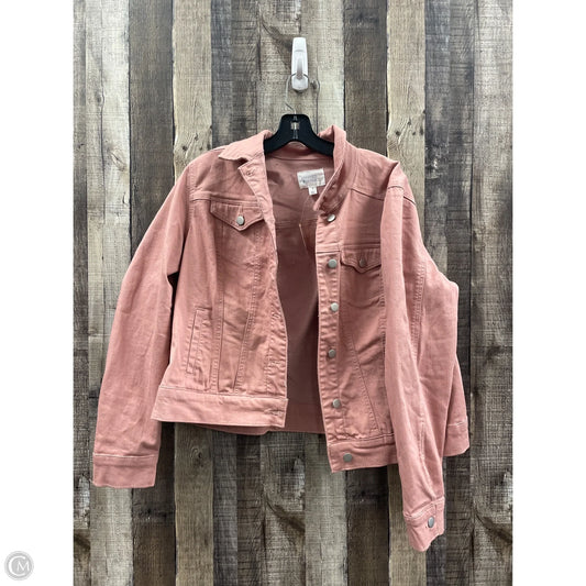 Jacket Denim By Market & Spruce In Mauve, Size: 1x