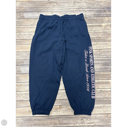 Pants Joggers By Pink In Blue & Pink, Size: Xl