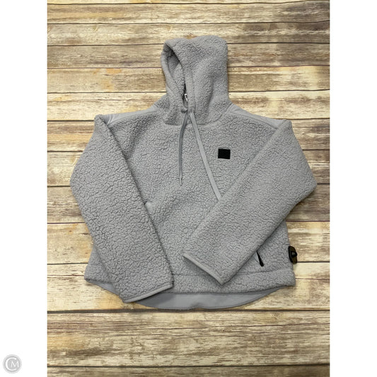 Athletic Sweatshirt Hoodie By Under Armour In Grey, Size: M