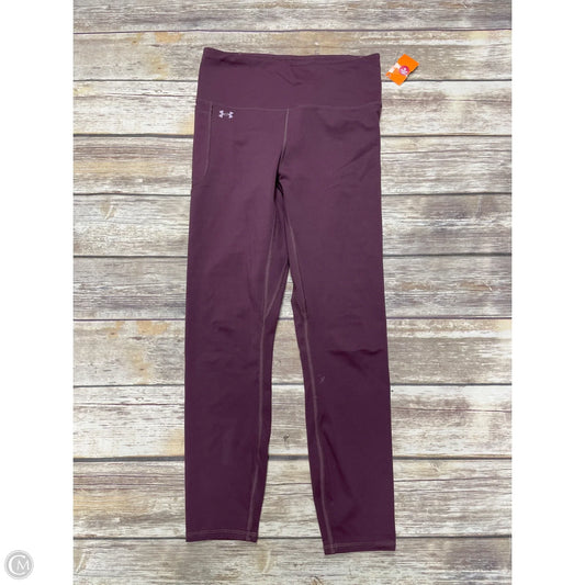 Athletic Leggings By Under Armour In Purple, Size: M