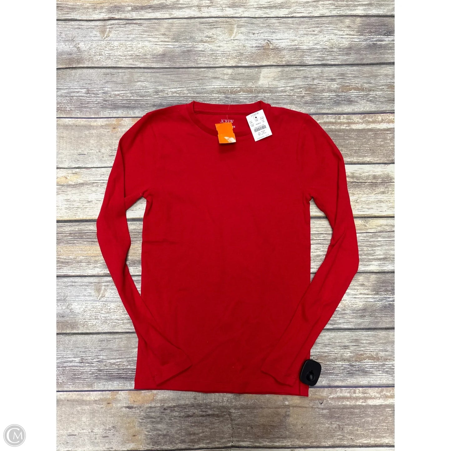 Top Long Sleeve By J. Crew In Red, Size: Xs
